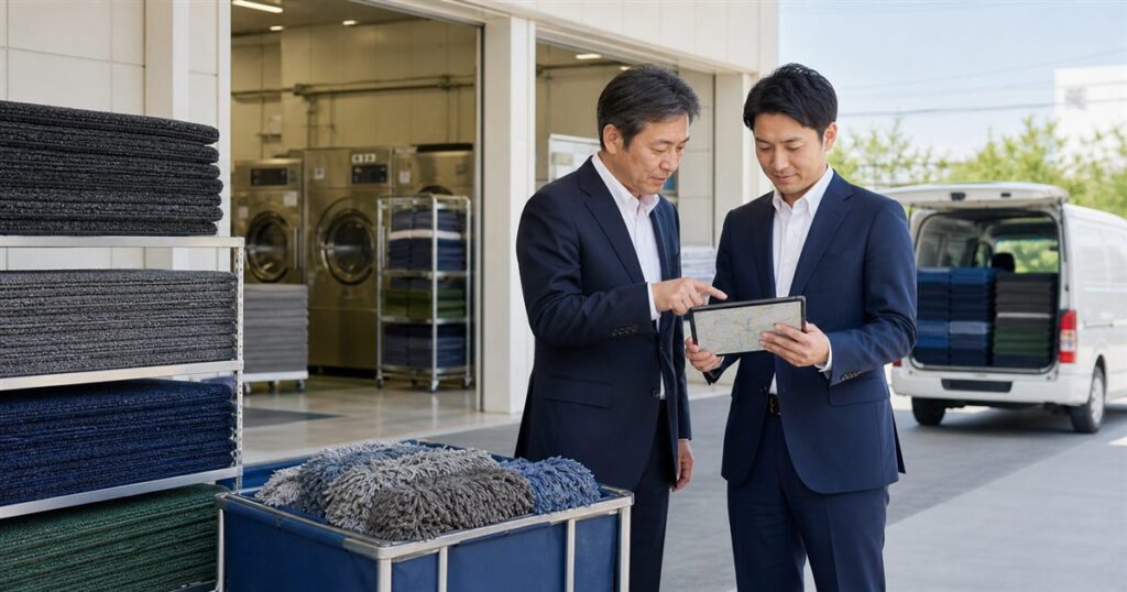 神奈川 マット・モップレンタル M&Aの配送ルートと事業承継