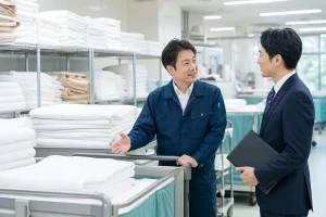 ホテルリネン事業の現場確認のアイキャッチ画像