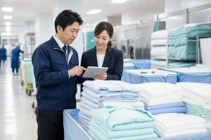 医療介護リネン事業の現場確認のアイキャッチ画像